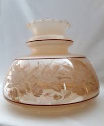 The glass was frosted and drill after it was bent. Rare Huge Gwtw Replacement Hurricane Lamp Shade Cream Clear Etsy Hurricane Lamp Shade Replacement Glass Lamp Shades Glass Lamp Shade