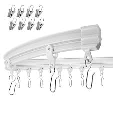 Custom cuts at no additional charge Buy Refrze Flexible Ceiling Curtain Track Curved Ceiling Track For Curtains Room Divider Ceiling Track Rv Curtain Track Curtain Rail Track For L Shape U Shape Bay Windows 12 Ft Online In