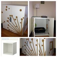 Diy Modern Cat Litter Hut Ikeahack Parts Ikea Stuva Frame 29 Ikea Stuva Doors 26 Ikea Rationell Mat 4 99 I Ikea Stuva Cat Litter Pan Modern Cat