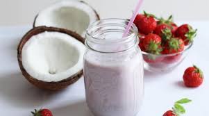 Smoothie Fraise Coco Smoothie Fraise Smoothie Lait De Coco Smoothie Recette