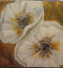 Abstrakte page 11 art painting. Mohn Auf Gold Acrylmalerei Wohnzimmer Mohnblumen Malerei Von Karin Haase Bei Kunstnet