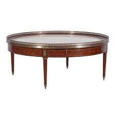 Early 20th century diminutive louis xvi style carved beechwood low coffee table. Louis Xvi Parquetry Round Coffee Table Jansen Furniture