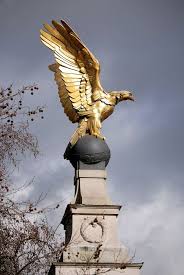 36l x 40w x 63h. Raf Memorial The Golden Eagle Statue You Will Find This In London On The Embankment By River Thames Eagle Statue Eagle Pictures London Tours