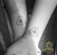 Double Triangle Tattoo 11 Geometric Triangle Tattoo Triangle Tattoo Triangle Tattoo Meaning