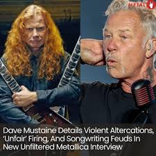 Dave Mustaine Details Violent Altercations, 'Unfair' Firing, And  Songwriting Feuds In New Unfiltered Metallica Interview