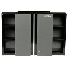 Husky 48 In Wall Cabinet 48wc01bp Thd The Home Depot Wall Cabinet Cabinet Locker Storage