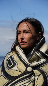 Limited edition wool blankets: , Andy Everson's chilkat design titled  "Raven gets Married", Explore Andy Everson Collection, #chilkat #wool  #nativemade