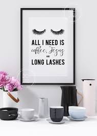 Coffee Jesus Long Lashes Printable Decor Wall Art Etsy Girly Decor Girly Wall Art Wall Decor Bedroom