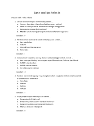 Check spelling or type a new query. Bank Soal Ips Kelas Ix