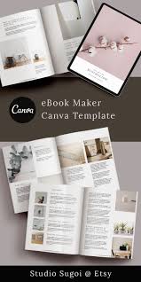 Washi Canva Ebook Template For Bloggers And Online Course Etsy In 2020 Ebook Template Workbook Design Cover Page Template