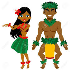 20242816 Hula Dancer Man And Woman Stock Vector Hula Hawaii Jpg 1300 1300 Tahitian Dance Hula Dancers Hula Girl