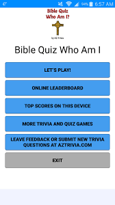 You have to answer all the questions before you can submit the quiz for scoring. Bible Quiz Who Am I For Android Apk Download