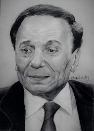 adel imam عادل امام art drawings sketches egyptian movies pencil portrait
