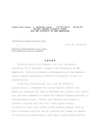 Inter-City Const, v. Suffolk Const. CV-96-012-B 04/05/96