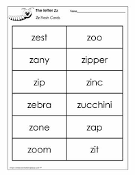 Pack two also comes with an alternative set in case you wanted to mix things up a little in class. Word Wall Words For The Letter Z Worksheets