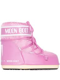 A funny fact is that there is no right or left shoe, both. Shop Pink Moon Boot Classic Flat Snow Boots With Express Delivery Farfetch