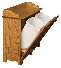 Make your own trash cans and attach them to the cabinet. Up To 33 Off Double Tilt Out Trash Bin Amish Outlet Store