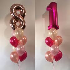 Girly Megaloon Arrangement Pink Birthday Decorations Hot Pink Birthday Pink Balloons