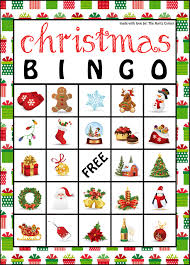 Free Printable Bingo Cards For Kids Free Printable Christmas Bingo Cards Christmas Bingo Christmas Bingo Cards Christmas Bingo Printable