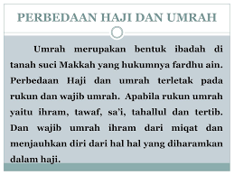 Perbedaan Antara Haji Dan Umrah Adalah A Ihram Paket Umroh Murah