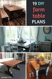 Build your own dining table. 19 Stunning Diy Farmhouse Table Plans List Mymydiy Inspiring Diy Projects