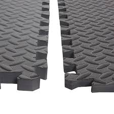 We chose these interlocking foam mats to create our gym floor to make exercise easier on our joints. Cap Barbell High Impact Flooring Puzzle Exercise Gym Mat 6 Pieces 24 Sq Ft Walmart Com Walmart Com