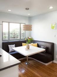 Many of our dinette options convert to a bed, have optional pull out storage, multiple covering options including ultraleather, vinyl, and durable fabrics. 12 Ways To Make A Banquette Work In Your Kitchen Hgtv S Decorating Design Blog Hgtv