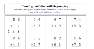 It is meant for initial instruction on the topic in 2nd grade. Two Digit Addition Worksheets With Regrouping 2 Pdf Google Drive