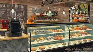 Cafe Croissant Lot By Rubi Red Sims 3 Downloads Cc Caboodle Sims Game Cafe Anime Backgrounds Wallpapers