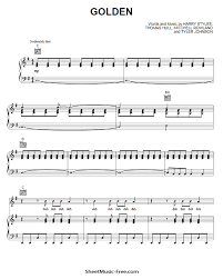 See more ideas about harry potter, harry potter coloring pages, harry potter colors. Golden Sheet Music Harry Styles Sheetmusic Free Com