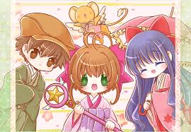 cardcaptor sakura syaoran li sakura kinomoto and daidouji tomoyo イラスト カードキャプターさくら カードキャプターさくら アニメ