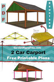 2 Car Carport Plans Carport Plans 2 Car Carport Building A Carport