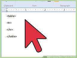 3 Ways To Quickly Make A Table For Wordpad Wikihow