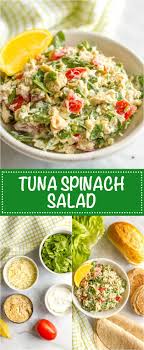 Tuna Spinach Salad Family Food On The Table Recipe Healthy Lunch Healthy Salad Recipes