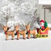 This indoor or outdor blow mold christmas decoration stands 31 tall, and includes the cord for lighting up those dark, wintery nights. Outdoor Reindeer Decorations You Ll Love In 2021 Wayfair