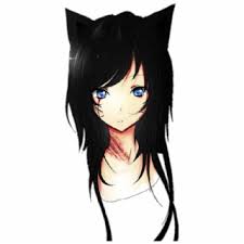 I keep watching animes where i'm like; Girl Neko Cat Anime Sad Blood Bloody Black Anime Cute Wolf Girl Transparent Png Download 2925523 Vippng