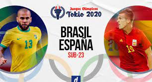 Brasil vs españa, la gran final de fútbol masculino en los juegos olímpicos de tokio 2020. Hu5gqx3ihypdrm