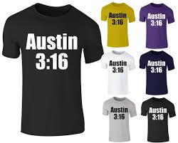 Mens Stone Cold Steve Austing 3 16 Wrestling Wwe T Shirt Top