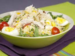 Mayonnaise De Dijon Amora Riz Tomate Oeuf Ciboule Blanc De Poulet Oignon Rouge Mais Persil Sel Poi Recette Salade De Riz Salade De Riz Recette Salade