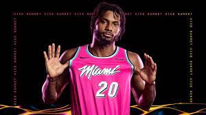 Official heat nike jerseys are now available! Miami Heat Unveils Pink Sunset Vice Uniforms Miami Herald