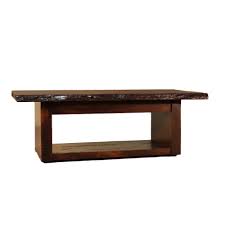 Toba natural teak coffee table. Live Edge Coffee Table Rustic Farmhouse Furniture I Home Envy