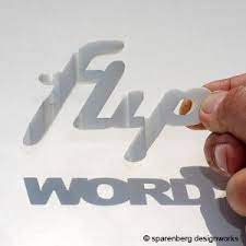 3d Word Flip 3d Words 3d Printing Prints