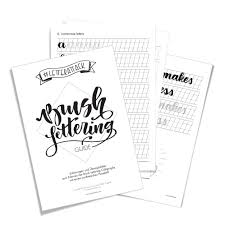 Du lernst mit diesen vorlagen zählen und die ziffern 0 bis 9 bzw. Letterattack Brush Lettering Guide Frau Holle Studio