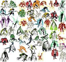 This Is A Picture Of Most Of The Aliens From Ben 10 Ben 10 Aliens Are Very Similar To The Aliens We Will Creating The Tv Show Is A Desenhos Animacao Desenho