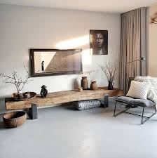 Short On Space Or Just Love Minimalist Decor A Gorgeous Side Table Doubles As A Bench For Extra Seating In 2020 Loft Interiors Minimalist Living Room Loft Inspiration