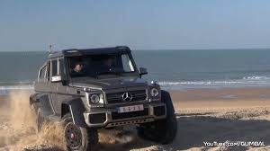 Mercedes classe g amg 6x6. Watch A Mercedes Benz G63 Amg 6x6 Perform Drifting Maneuvers At The Beach Benzinsider Com A Mercedes Benz Fan Blog