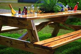 Beer Gutter Picnic Tables For Sale In The Houston Area Outdoor Farmhouse Table Picnic Table Beer Table