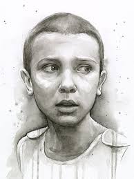 Eleven Portrait Stranger Things Gift Stranger Things Art Etsy Stranger Things Art Stranger Things Tattoo Stranger Things Wall