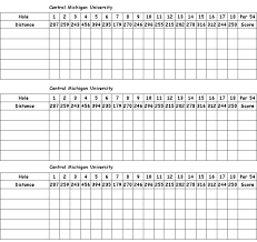 Match play (64 player or 64 pair) example = 3 feet x 9 feet. Hole 1 Central Michigan University Mt Pleasant Mi Disc Golf Courses Disc Golf Scene