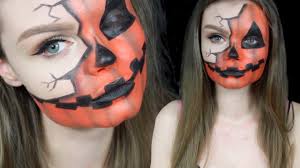 Qui dit halloween, dit forcément déguisement et maquillage qui font peur. Pumpkin Citrouille Makeup Halloween Youtube